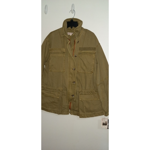 FREE PEOPLE SEIZE THE MOMENT MILITARY JACKET - Picture 4 of 10